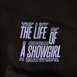 The Life of a Showgirl Film Strip Black Crewneck Sweatshirt